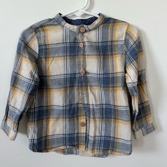Zara baby 9-12 month Henley top - Picture 1 of 2
